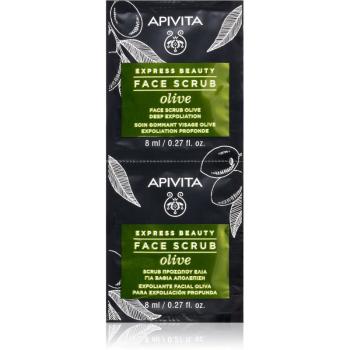 Apivita Express Beauty Olive intensywny peeling oczyszczający do twarzy 2 x 8 ml