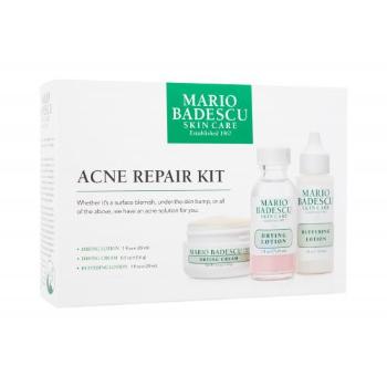 Mario Badescu Acne Repair Kit zestaw Preprarat do użytku miejscowego 14 g + oczyszczająca emulsja 29 ml + mleczko do twarzy 29 ml dla kobiet