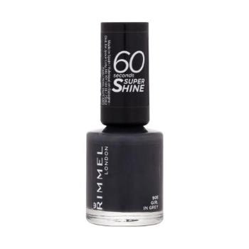 Rimmel London 60 Seconds Super Shine 8 ml lakier do paznokci dla kobiet 905 Girl In Grey