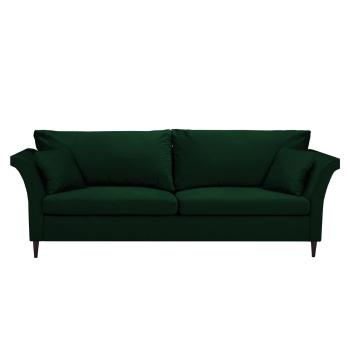 Zielona rozkładana sofa ze schowkiem Mazzini Sofas Pivoine