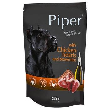 DOLINA NOTECI PIPER z sercami kurczaka i ryżem 500 g mokra karma dla dorosłych psów