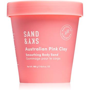 Sand & Sky Australian Pink Clay Smoothing Body Sand rozjaśniający peeling do ciała 180 g