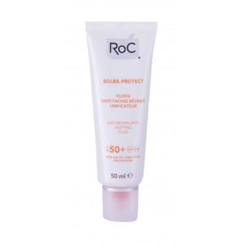 RoC Soleil-Protect Anti-Brown Spot SPF50+ 50 ml preparat do opalania twarzy dla kobiet Uszkodzone pudełko
