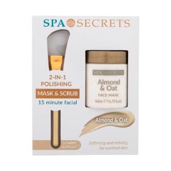 Xpel Spa Secrets Almond & Oat 2-in-1 Polishing Face Mask zestaw Maska do twarzy Spa Secrets Almond & Oat 140 ml + Aplikator W Uszkodzone pudełko