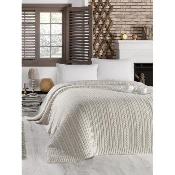Jasnoszara narzuta na łóżko z domieszką bawełny Homemania Decor Camila, 220x240 cm