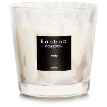 Baobab Pearls White świeczka zapachowa 8 cm