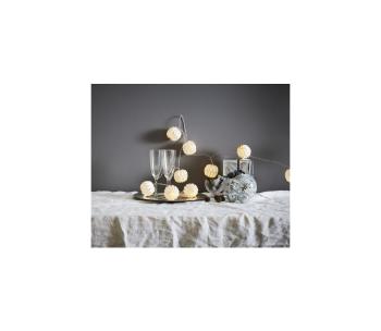 Eglo 411099 - LED Dekoracja bożonarodzeniowa ORIGAM 10xLED/2,75m biała/srebrna