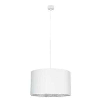 Biała lampa wisząca z wnętrzem w srebrnej barwie Sotto Luce Mika, ⌀ 50 cm