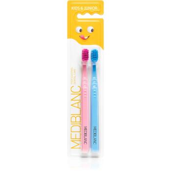 MEDIBLANC KIDS & JUNIOR Ultra Soft szczotka do zębów dla dzieci 2 szt. Pink, Blue 2 szt.