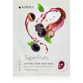KORIKA SuperFruits Acai Berry - Anti-pollution Sheet Mask maseczka płócienna z efektem detoksykującym Acai berry 25 g