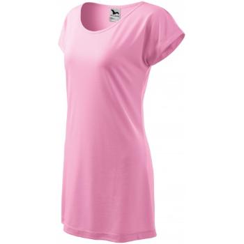 Długa koszulka/sukienka damska, różowy, XL