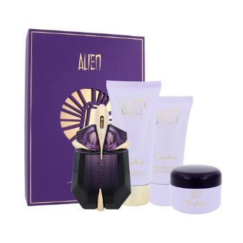 Thierry Mugler Alien zestaw Edp 30 ml + Balsam do ciała 100 ml + Żel pod prysznic 30 ml + Krem do ciała 15 ml dla kobiet Uszkodzone pudełko