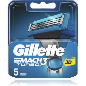 Gillette Mach3 Turbo głowica wymienna 5 szt.