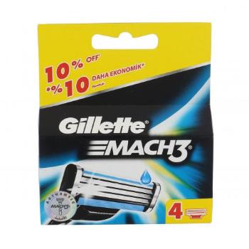 Gillette Mach3 4 szt wkład do maszynki dla mężczyzn Uszkodzone pudełko