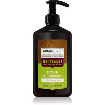 Arganicare Macadamia odżywka bez spłukiwania do włosów suchych i zniszczonych 400 ml