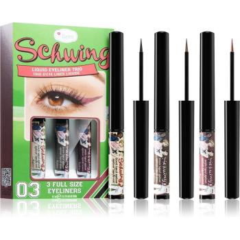 theBalm Schwing® Liquid Eyeliner Trio długotrwały eyeliner w płynie 3 szt. 3 szt.
