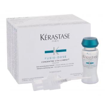 Kérastase Fusio-Dose Concentré Vita-Ciment zestaw Intensywny kosmetyk pielęgnujący do włosów 10 x 12 ml + rozpylacz 1 szt. W Uszkodzone pudełko