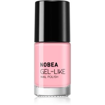 NOBEA Day-to-Day Gel-like Nail Polish lakier do paznokci z żelowym efektem odcień Salmon nude #N62 6 ml