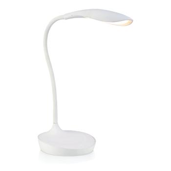 Biała lampa stołowa z portem USB Markslöjd Swan