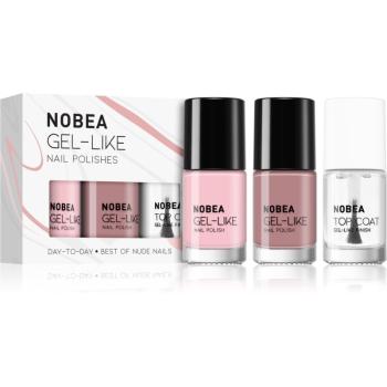 NOBEA Day-to-Day Best of Nude Nails Set zestaw lakierów do paznokci Best of Nude Nails