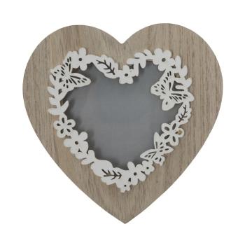 Ramka na zdjęcie w kształcie serca o wymiarach 9x9 cm Mauro Ferretti Lolly