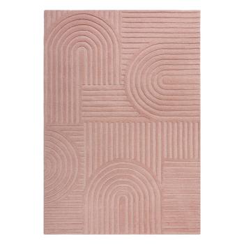 Różowy dywan wełniany Flair Rugs Zen Garden, 120x170 cm