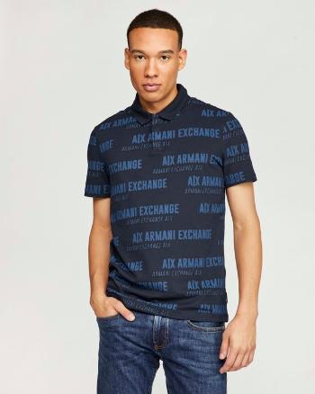 Armani Exchange Polo Koszulka Niebieski