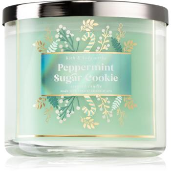 Bath & Body Works Peppermint Sugar Cookie świeczka zapachowa 411 g