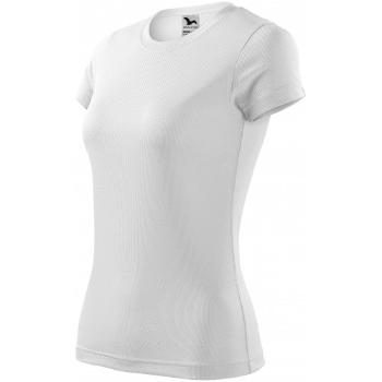 Damska koszulka sportowa, biały, XL