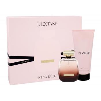 Nina Ricci L´Extase zestaw Edp 80 ml + Mleczko do ciała 200 ml dla kobiet Uszkodzone pudełko