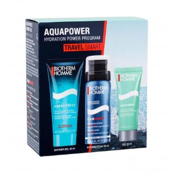 Biotherm Homme Aquafitness zestaw Żel pod prysznic 40 ml + Pianka do golenia Foam Shaver 50 ml + Krem nawilżający 20 ml dla mężczyzn