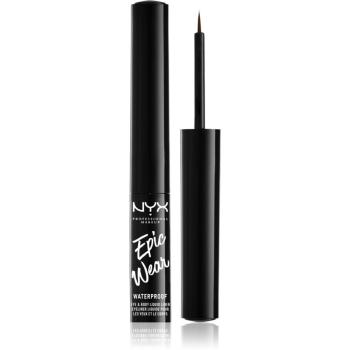 NYX Professional Makeup Epic Wear Liquid Liner eyelinery w płynie z matowym finiszem odcień 02 Brown 3.5 ml