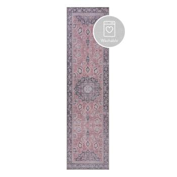 Różowy chodnik Flair Rugs FOLD Somerton, 60x230 cm
