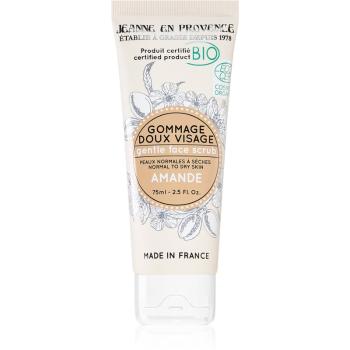 Jeanne en Provence BIO Almond Peeling migdałowy delikatny w jakości BIO dla kobiet 75 ml