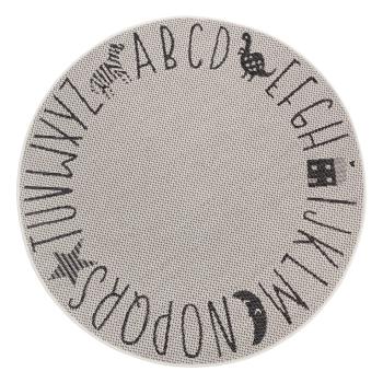 Kremowy dywan dla dzieci Ragami Letters, ø 160 cm