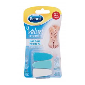 Scholl Velvet Smooth™ Nail Care Heads 3 szt pedicure dla kobiet