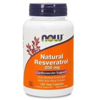 NOW Natural Resveratrol 200mg - 120vegcaps