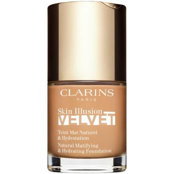 Clarins Skin Illusion Velvet podkład w płynie z matowym wykończeniem o działaniu odżywczym odcień 112C 30 ml