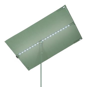 Blumfeldt Bayonne, parasol ogrodowy, 130 x 180 cm, poliester, ochrona UPF 50, solar LED