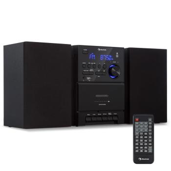Auna MC-40, wieża stereo DAB, FM/DAB+, Bluetooth, CD, kaseta, USB, pilot