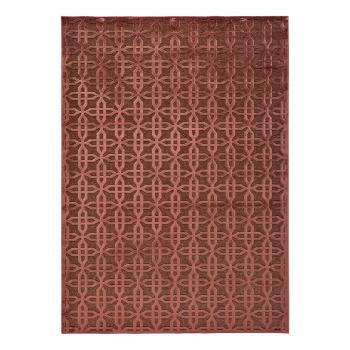 Czerwony dywan z wiskozy Universal Margot Copper, 200x300 cm