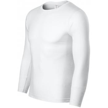 Lekka koszulka z długim rękawem, biały, XL