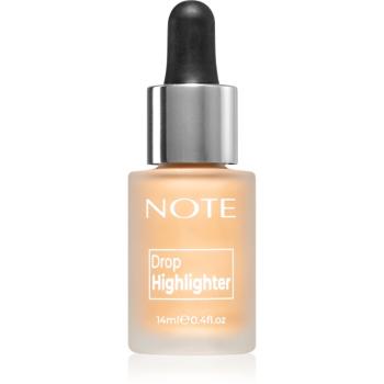 Note Cosmetique Drop Highliter płynny rozświetlacz z zakraplaczem 02 Charming Desert 14 ml
