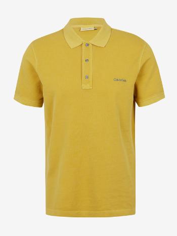 Calvin Klein Jeans Garment Dye Logo Koszulka Żółty
