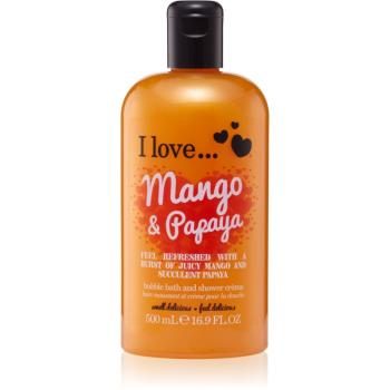 I love... Mango & Papaya krem pod prysznic i do kąpieli 500 ml