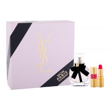 Yves Saint Laurent Mon Paris zestaw Edp 30 ml + Pomadka Rouge Volupte Shine N°49 dla kobiet