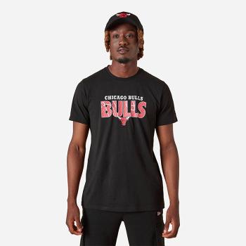 Koszulka męska New Era T-shirt Noir Chicago Bulls NBA 13083891