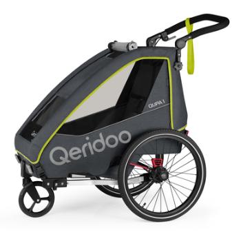 Qeridoo ® Przyczepka rowerowa QUPA 1 Lime