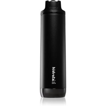 HidrateSpark Steel inteligentna butelka ze słomką kolor Black 620 ml