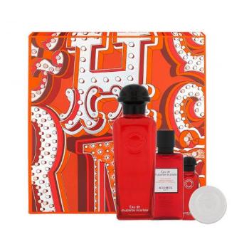 Hermes Eau de Rhubarbe Écarlate zestaw Edc 100ml + 7,5ml Edc + 40ml Żel pod prysznic + 10ml Balsam unisex